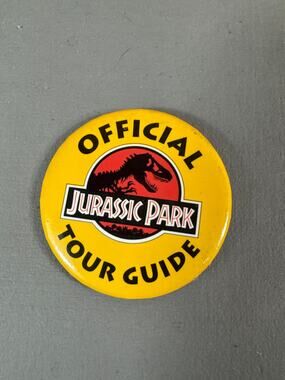 Jurassic Park Tour Guide Button Pin